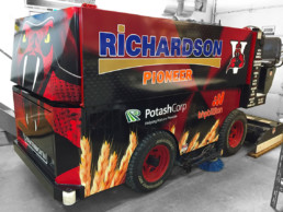 Printing Service Decals Full Vehicle Wrap on Zamboni