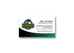 Sport Team Admin Business Cards